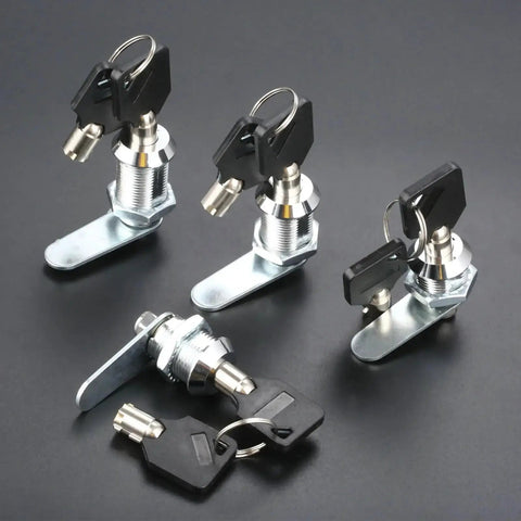 Drawer Tubular Cam Lock Set For Doors, Mailboxes, And Cupboards With Locking Plate, Heavy Duty Furniture Hardware displayed