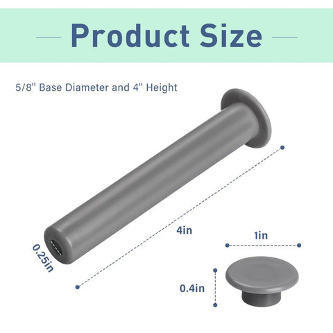 Slick And Solid 5 Pack Gray Replacement Sleeves And Caps For Pool Safety Fence Poles Universal Fit For Concrete Decks Ground Backyard Pool Security System No Sweat Installation Heavy Duty Vinyl Protection