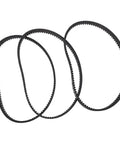 5M 15 Drive Synchronous Belt And Pulley Kit For High Drive Efficiency Power Transmission, Beefed-Up Rubber Timing Belts With Abrasion Proof Oil And Heat Resistant Pulleys, Replacement Set With Three Belts And Three Pulleys For Easy System Upgrade, three black 5M-15 timing belts