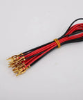Red and black wires with gold connectors for Magnetic Levitation Electric Fan Experiment Kit With Hand Crank Generator Hands On Physics Lab Box