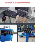Premium Metal Wire Straightening Machine Rock Solid Heat Treated Steel Rollers in action with cable guide setup.