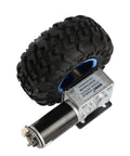 Single Shaft Metal Mecanum Wheel With 12V Encoder Motor For DIY Robots And RC Cars, 80mm Wheel With 17 to 1 Gear Ratio