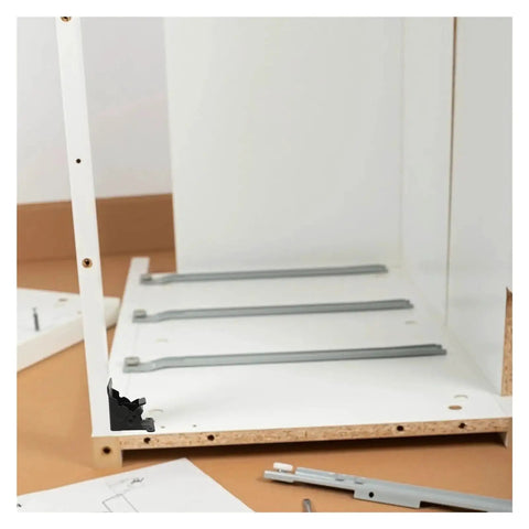 Heavy Duty Ball Bearing Door Hinges 2 Pack for Folding Furniture Stainless Steel Table Leg Hinge Replacement on white cabinet panel
