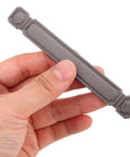 Person holding 2 Pack Zinc Alloy Kitchen Cabinet Door Handles Retro Drawer Pulls Vintage Wardrobe Handles for home and office furniture hardware.