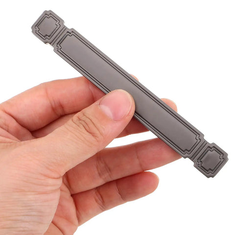 Person holding 2 Pack Zinc Alloy Kitchen Cabinet Door Handles Retro Drawer Pulls Vintage Wardrobe Handles for home and office furniture hardware.