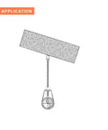 Three Eighths Inch Screw Swivel Threaded Rod Anchor For Wood Installs At Forty Five Degree Tilt From Vertical Blue Climaseal Finish No Predrilling Required Pack Of Twenty Five shown in installation diagram