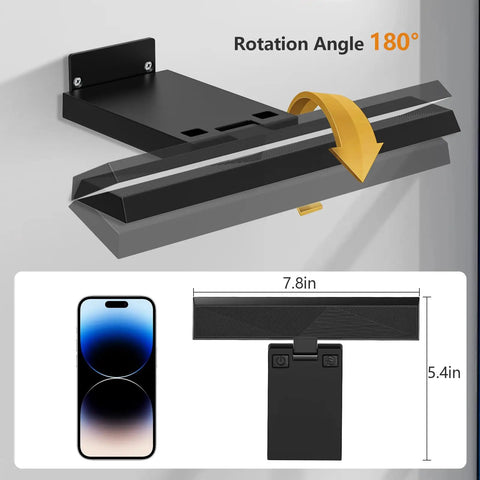 Killer Glow Two Pack Battery Operated Picture Lights With Remote 180 degree rotation, black mount, 7.8in width, wall sconce for easy install.