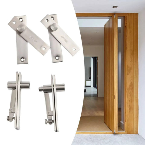 Heavy Duty 360 Degree Pivot Hinge For Hidden Bookcase And Secret Door Two Sets Center Hung Pivot Easy Install Sleek Concealed Hardware