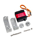 Built Tough Heavy Duty Digital Servo Motor With Solid Full Metal Gears And Killer Twenty Five Kilogram Torque with hardware included.
