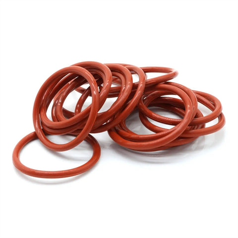 Red Silicone O Ring Assortment Kit 50 Pcs 1.5mm Cross Section 5 to 40mm Outer Diameter Food Grade Seals For Pipelines Equipment Automotive And Hydraulic Systems, red O-rings