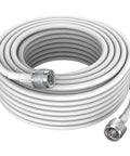 Ultra Low Loss 100ft 5D-FB Coax Cable N Male To N Male For Antenna, Cell Booster, Ham Radio, Repeater And Splitter, coiled view
