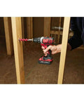 Heavy Duty 18V Cordless Compact Drill Driver Kit Delivers Badass Torque To Your Worksite Comes Loaded With Dual Rapid Fire Batteries And Tough Contractor Carry Bag For Daily Grind, drilling into wood.