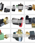 Heavy Duty Air Compressor Hose Pipe For Workshop Gear Straight Drop In Mount various solenoid valves in grid layout