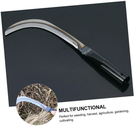 Two Pack Ergonomic Reaping Hook For Effortless Mowing And Weeding In Gardens And Farms With A Comfortable Grip and steel blade
