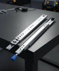 Beefy Drawer Slides Rails Thick Steel With Lock For Cabinets And RVs Smooth Full Extension Movement Industrial Grade 30 Cm