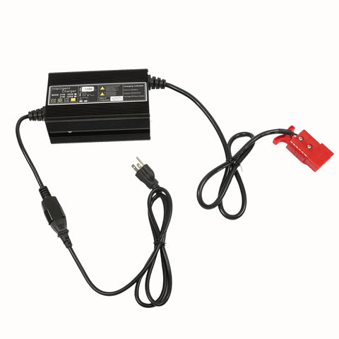 Heavy Duty Floor Scrubber Charger With Pallet Jack 24V 10A SB120 Red Connector Built In Short Circuit Protection