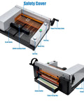 Auto Paper Cutter For A4 Size Heavy Duty Desktop Paper Trimmer With Double Safety Electric Cutting Machine top view