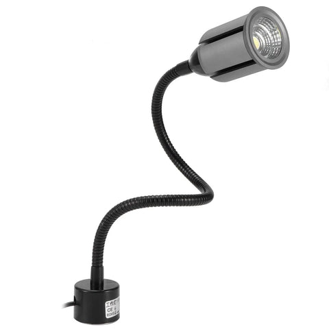12W LED Desk Lamp With Magnetic Base And Adjustable Gooseneck, ideal for sewing machine workbenches, CNC machines, and craft tables use.