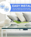 Straight Up Solid 10 Pack Clear Suction Cups For Glass Table Bumpers And Window Hangers That Truly Grip Tight Without Residue under glass table for anti-slip.