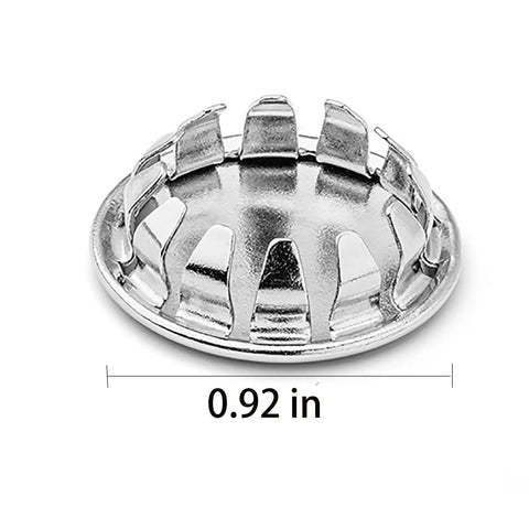 Heavy Hitter 6 Pack Stainless Steel Knockout Seals Removable Cable Hole Plugs for Electrical Enclosures, 0.92 inch size.