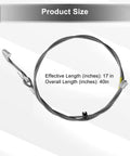 Trailer Breakaway Cable Assembly For A-60 Brake Actuator Disc And Drum, 17 Inch Effective Length And 40 Inch Total, shown coiled