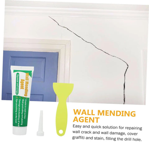 Two Pack Wall Repair Cream And Self Adhesive Paste For Cracks And Holes Pro Strength Wall Mending Agent with scraper and nozzle
