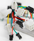 Wiring harness connectors for Full Throttle 72V 1000W Brushless DC Motor With Gearbox And Sine Wave Speed Controller Kit.