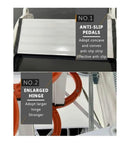 Automatic Electric Attic Ladder Slick Invisible Loft Stairs Hella Smooth Pull Down Folding Lift with anti-slip pedals and enlarged hinge.