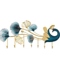 Slick Wall Mount Coat Hooks For Entryway And Bedroom Built Tough Multi Hangers For Jackets Bags And Keys in floral design.