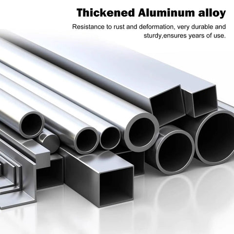 Thickened aluminum alloy tubes and bars, resistant to rust and deformation, durable and sturdy.