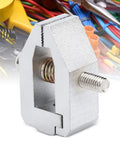 Stainless Steel Push Pull Force Fixture For Tensile Testing 500N Capacity 3.5mm Opening Beefy Heavy Duty Lab Fixture For Rubber Cable Paper Film And Electrical Components Insertion Extraction Testing, stainless steel clamp