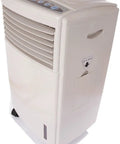 Portable Evaporative Air Cooler Humidifier Fan 10 Liter Tank with control panel and wheels for easy mobility.