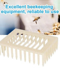 Beekeeping Queen Marker Cage Kit 20 Pack Clip Bee Catcher for apiary management, durable plastic hive tool in use.