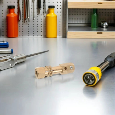Dent Repair Welder Collet For Welder Gun Replacement Locking Chuck Head with portable design on a workbench