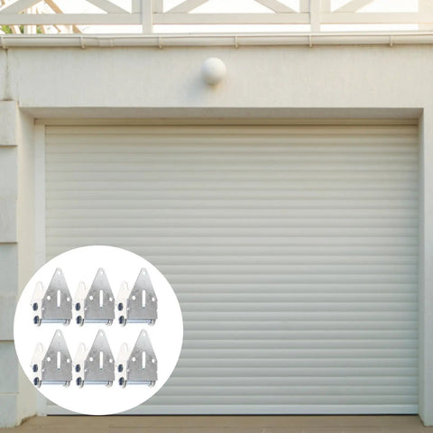 6 Pack Heavy Duty Garage Door Hinges Replacement Kit For Residential And Light Commercial Sectional Doors Durable Steel Hardware Built To Last And Easy To Install on white roll-up garage door