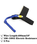 Two Pack ESD Anti Static Grounding Straps For Wrist And Heel Adjustable Foot Strap With 19 Inch Wire, resistive band shown
