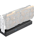 Next Level 80Gbps eGPU Enclosure For Thunderbolt 5 And USB4 Systems, showing external graphics dock with GPU and ports.