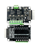 Top view of MKS Dual FOC V3.2 BLDC And Stepper Motor Controller Shield With ESP32 Development Board for BLDC motors