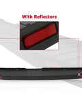 Upgrade Your 2015‑2024 Ford Transit Passenger Van With This Awesome Rear Bumper Cover And Side End Cap Protection Kit. Super Durable Stuff Fits Every 150, 250, Or 350 Model Perfectly For A Snazzy Look Plus Extra Safety With Reflector Included.