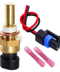 Built Tough Engine Coolant Temperature Sensor With Pigtail Connector For Chevy Silverado Tahoe Suburban And Gmc Sierra Yukon Buick Oem 2134514 Plug And Play Swap image showing brass sensor with wiring harness