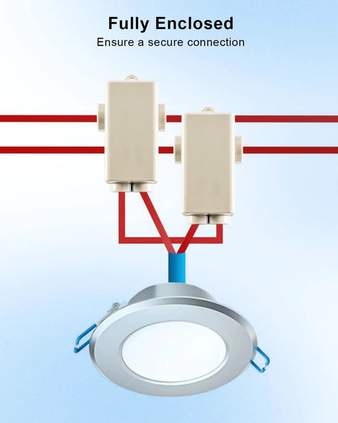 Hella Tough One To Two Out T Tap Wire Splice Connectors 6 Awg To 13 Awg 80 Amp 1000 Volt No Fuss Solderless Nuts 10 Pack secure connection with fully enclosed connectors.