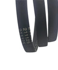 Close-up of Washer Drive Belt And Pump Belt Kit 211125 211124 fits 12112425 12112425VP aftermarket replacement set hanging.