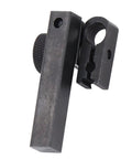 Klanata Dial Test Indicator height holder bar with sleeve swivel clamp, black metal, 9x9mm, 50mm long