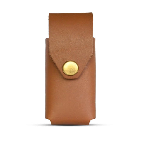 Tan Leather Multitool Holster For Suspension And Suspension NXT Belt Clip Pouch, Full Grain Leather Tool Holder With Solid Brass Rivets