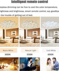 Dimmable LED Flower Ceiling Light With Five Petal Heads Modern Flush Mount Chandelier for living room in three color temperatures.