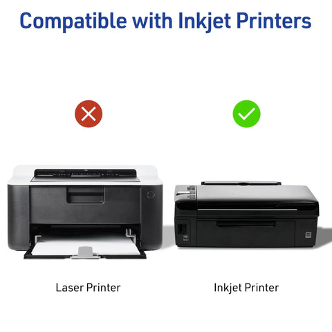 Half Sheet Shipping Labels For Inkjet Printers 5.5 X 8.5 Inches White Customizable Mailing Stickers 50 Count inkjet printer compatibility