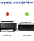 Skip The Headache With No Sweat Full Sheet Printable Shipping Labels, Inkjet Printer compatibility demonstration.