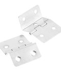 Two Pack Folded Kitchen Cabinet Door Hinges For Jewelry Boxes And Furniture Fittings With Five Holes Drawer Mounts Easy Install