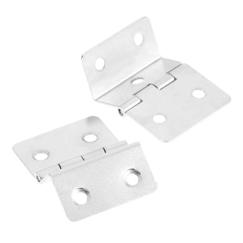 Two Pack Folded Kitchen Cabinet Door Hinges For Jewelry Boxes And Furniture Fittings With Five Holes Drawer Mounts Easy Install