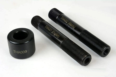 Conduit Punch And Die Set For Knockouts In 2-1/2, 3, 3-1/2 And 4 Inch Sizes, includes metric-to-English draw stud